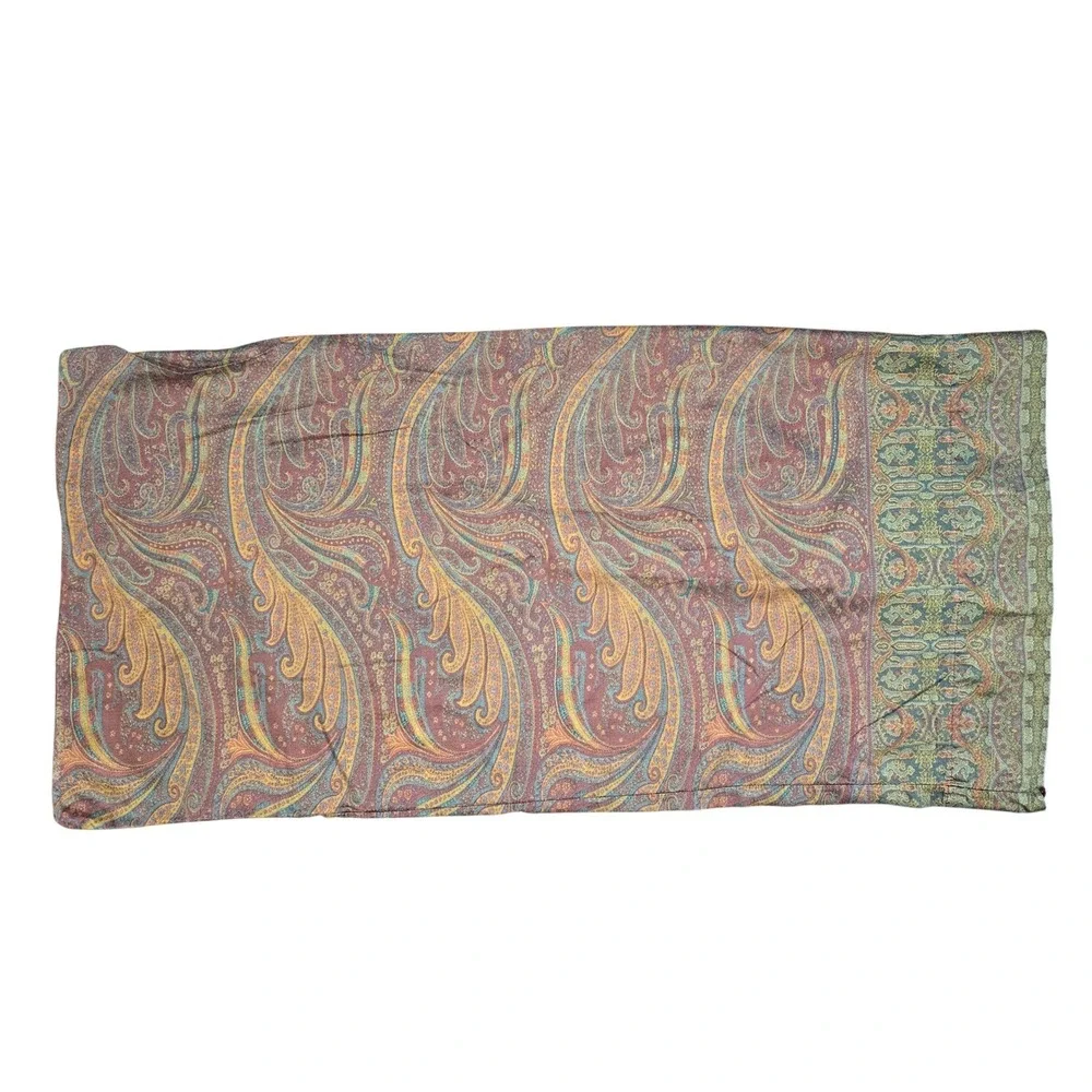 Ralph Lauren Barrington King Pillowcase Set Paisley Cotton‎ AS-IS